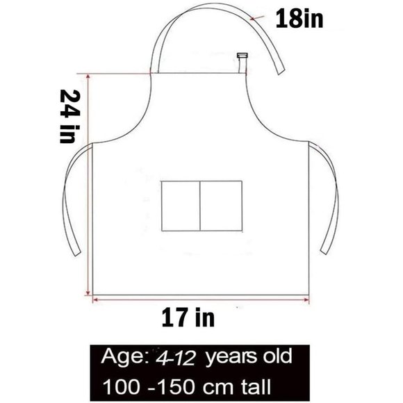 Personalized Size Small Kids Apron & Chef Hat Set - Picture 5 of 10